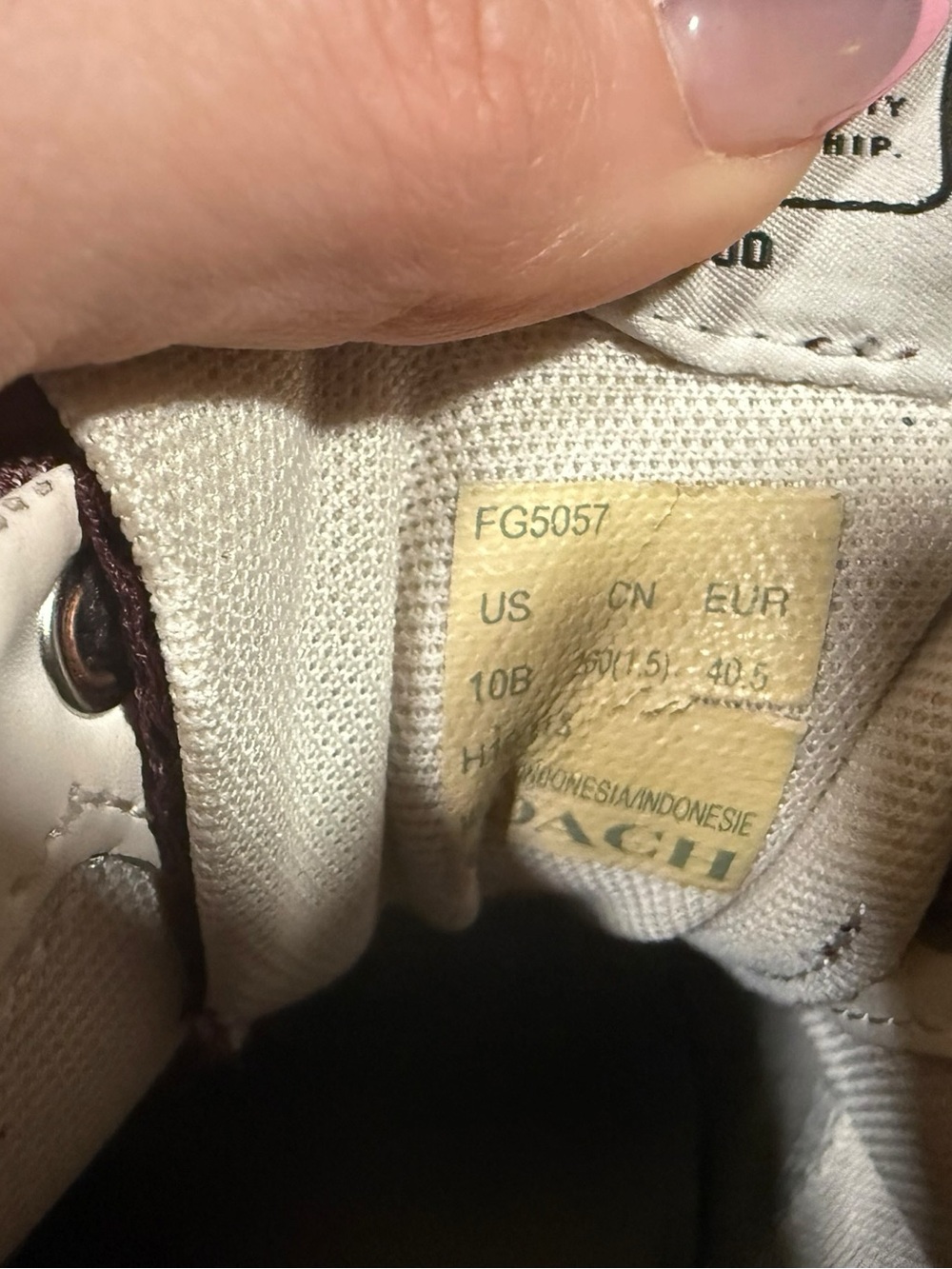 Coach CitySole Court Sneaker Burgundy Signature Jacquard Platform Sneakers 10B - Picture 5 of 10